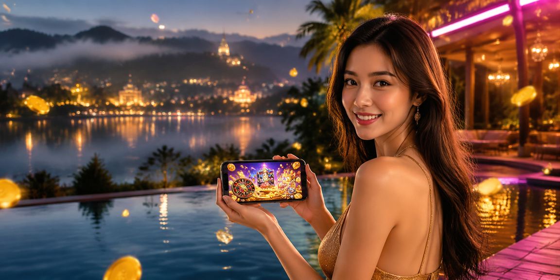 Giao diện ứng dụng casino kqssmb với hiệu ứng neon tại Đà Lạt