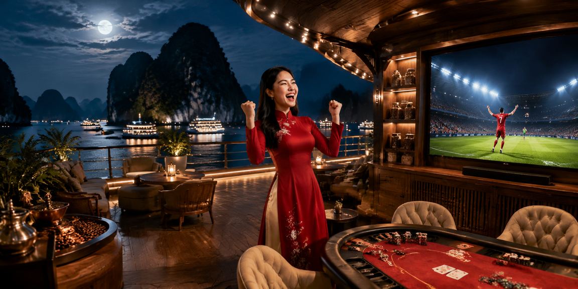 Vịnh Hạ Long với trang phục áo dài truyền thống và trò chơi bài – văn hóa giải trí Việt Nam